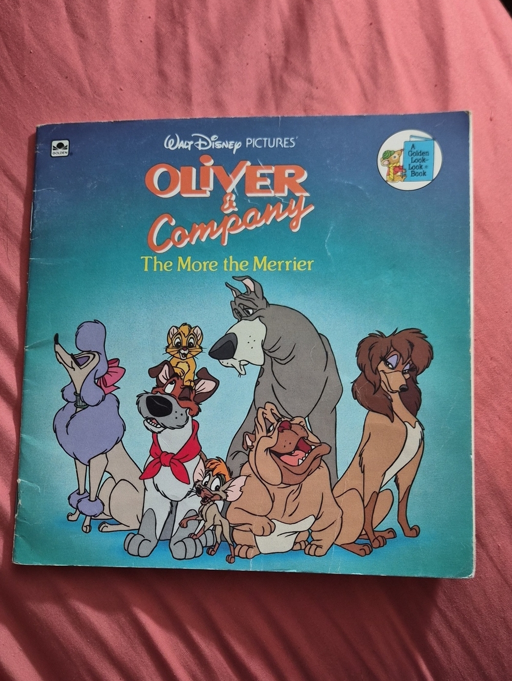 Walt Disney's Oliver & Company: The More the Merrier Golden Book Vintage 1988